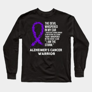 The Devil- Alzheimer's Awareness Support Ribbon Long Sleeve T-Shirt